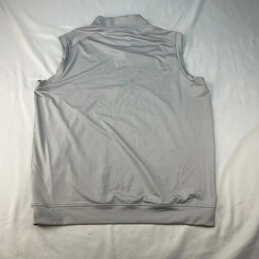 Adidas‎ Golf Performance Activewear Grey Quarter Zip Sleeveless Vest